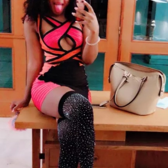 Sexy Runway Crystal Stretch Fabric Sock Boots - Picture 3 of 8